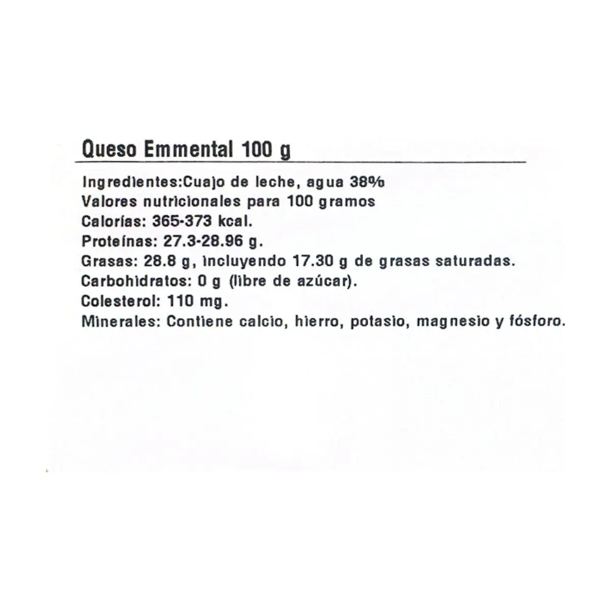 Queso Emmental lasqueado La Especial (100 g / 3.5 oz) - Thumbnail 3