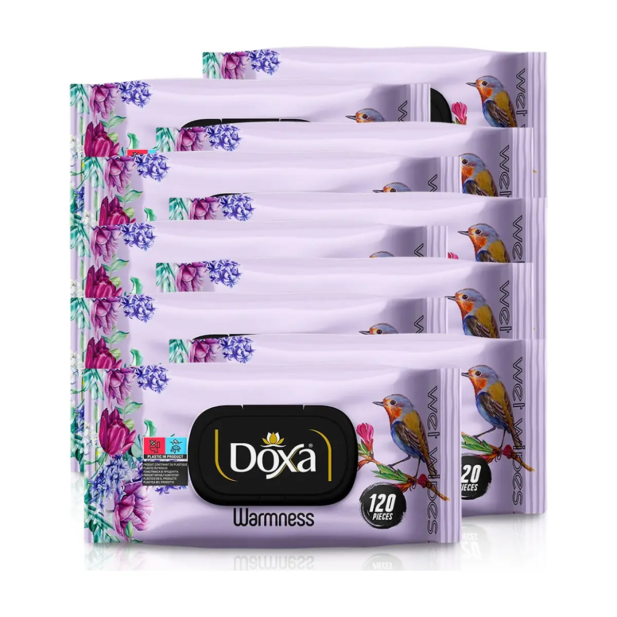 Toallitas húmedas con aroma cálido Doxa (10 x 120 U)