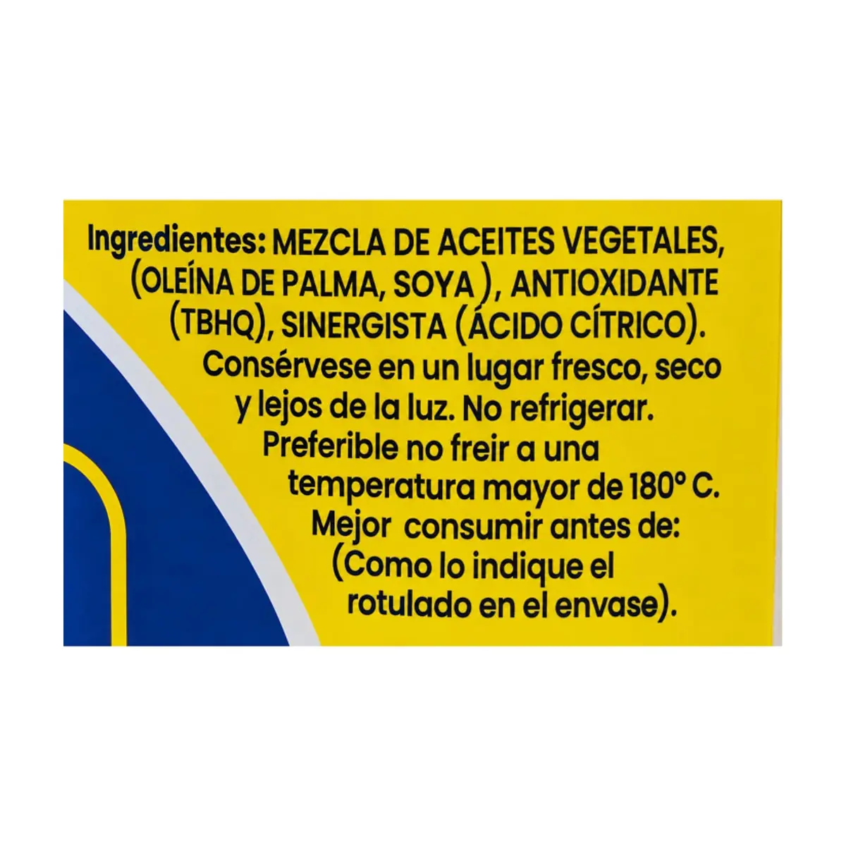 Aceite vegetal de oleína de palma y soya Del Campo (900 ml) - Thumbnail 3