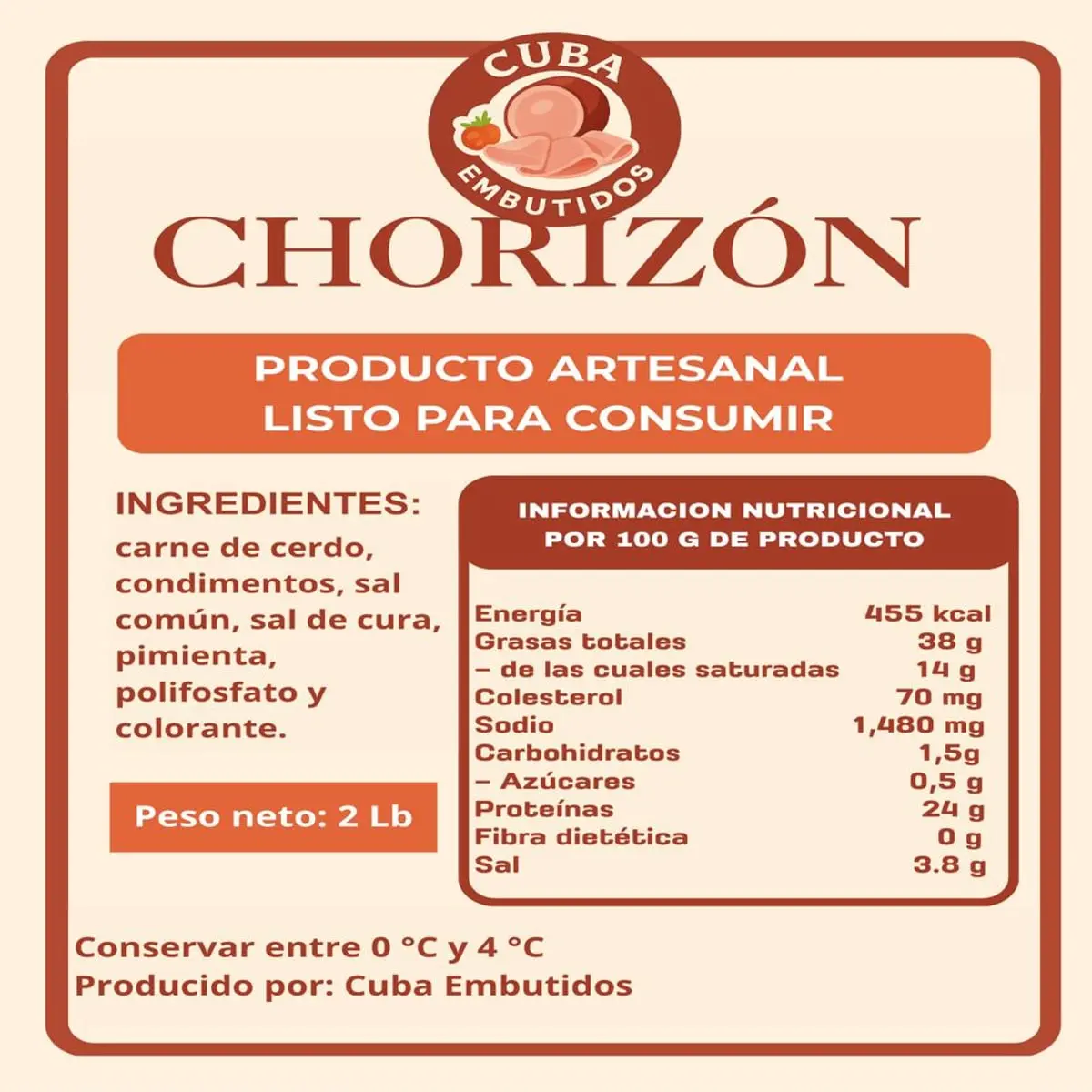 Chorizón Cuba Embutidos (907 g / 2 lb) - Thumbnail 3