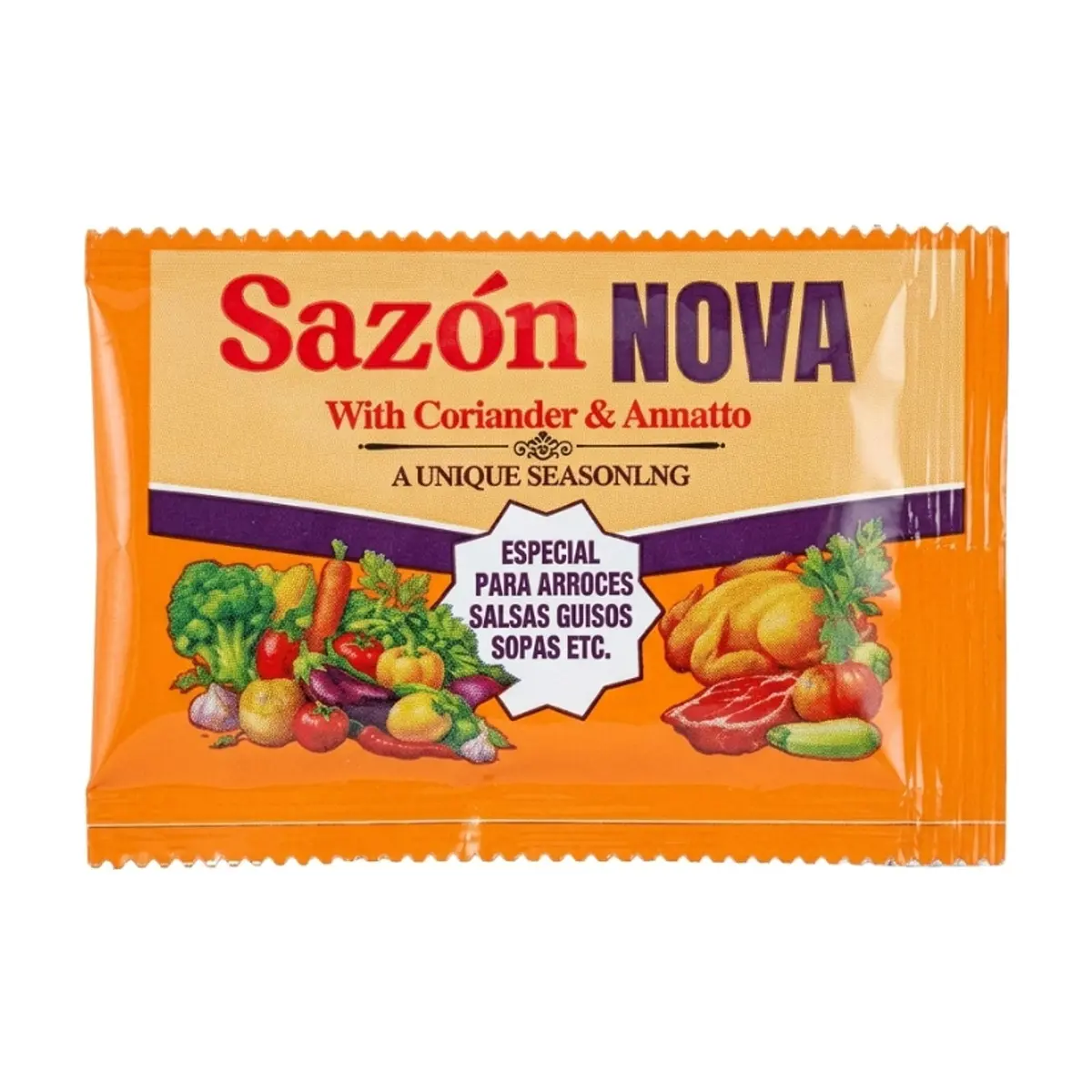 Sazón con Cilantro y Achiote NOVA (5 g)