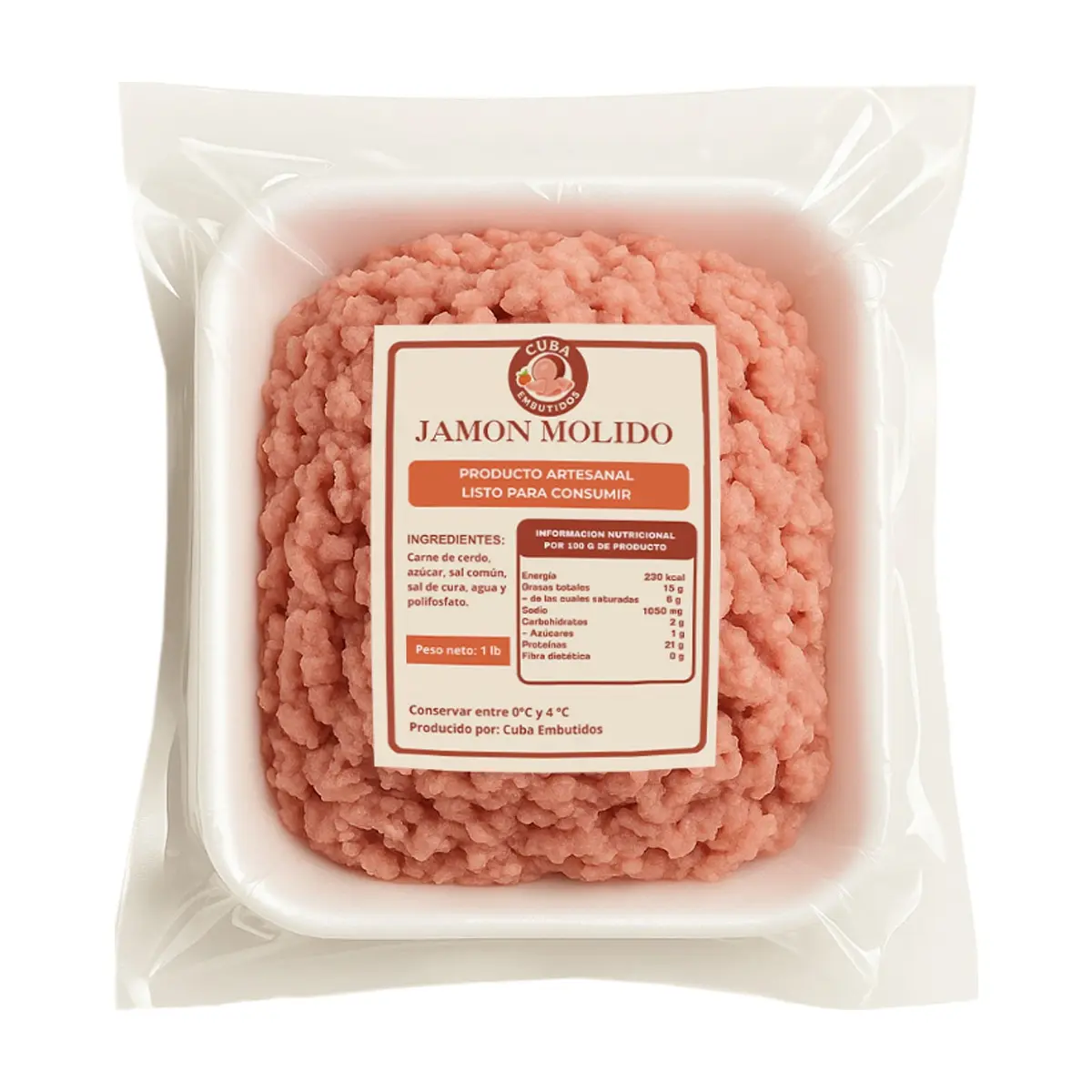 Jamón molido Cuba Embutidos (454 g / 1 lb) - Thumbnail 2