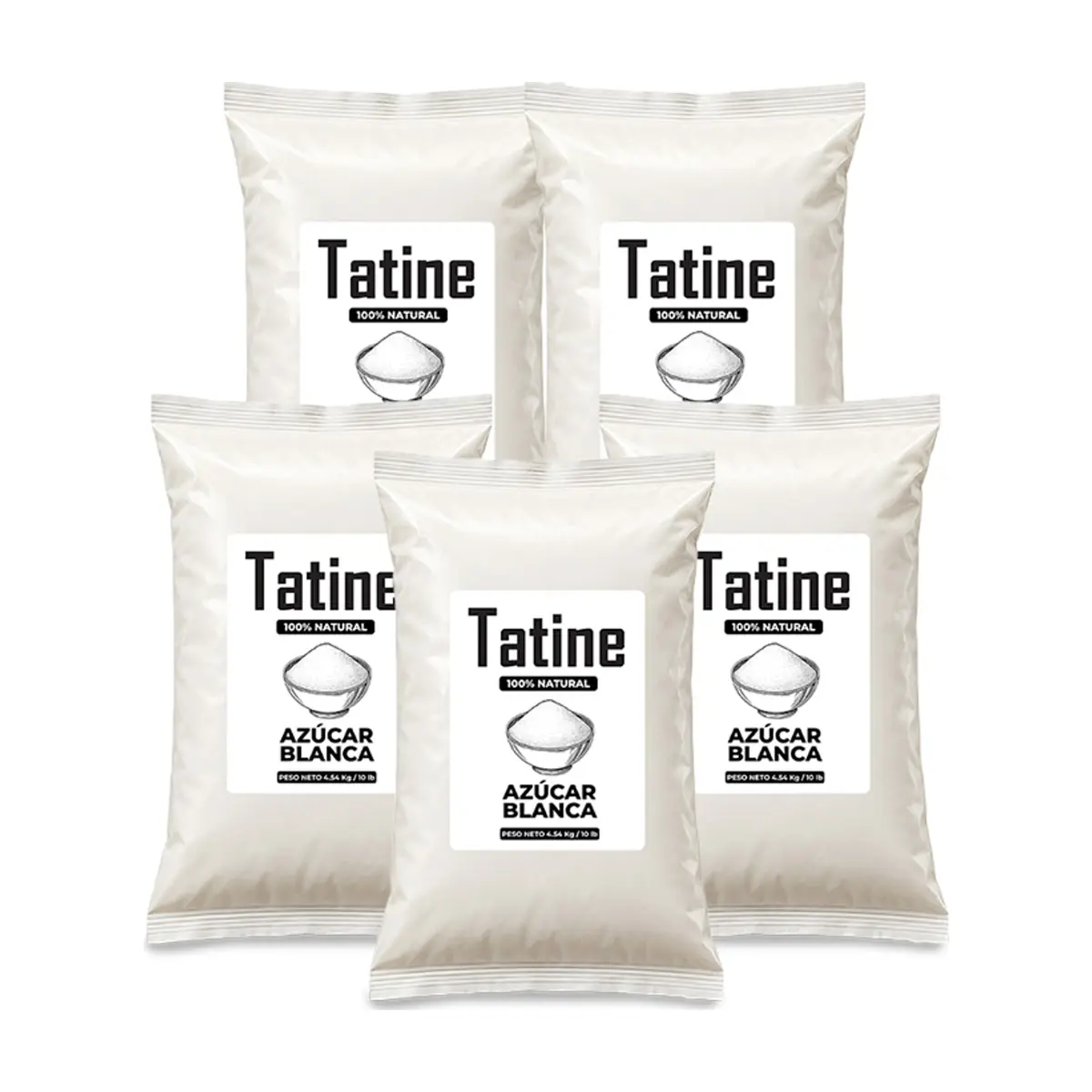 Azúcar blanca Tatine (5 x 5.54 kg / 10 lb)