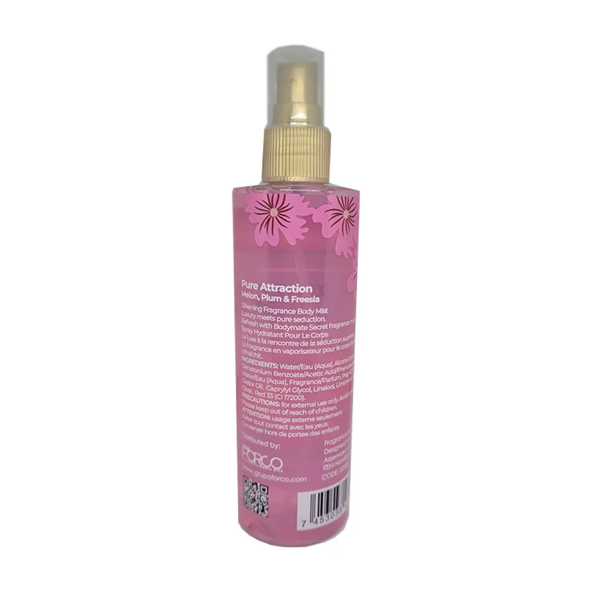 Colonia corporal - perfume spray - para mujer, fragancia combinada de fresia melón y ciruela Bodymate (250 ml / 8.4 fl oz) - Thumbnail 3