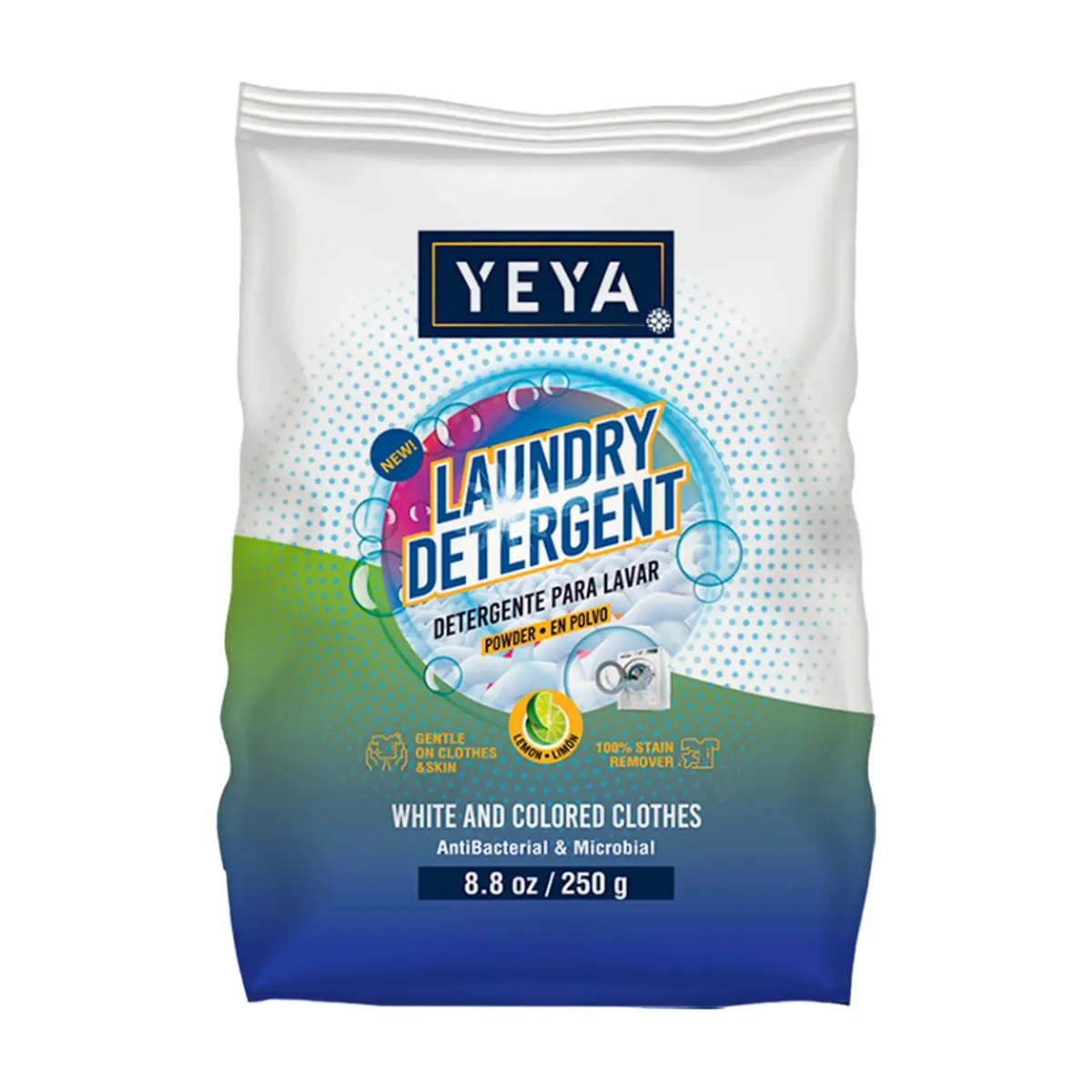 Detergente en polvo con aroma a limón YEYA (250 g / 8.8 oz)