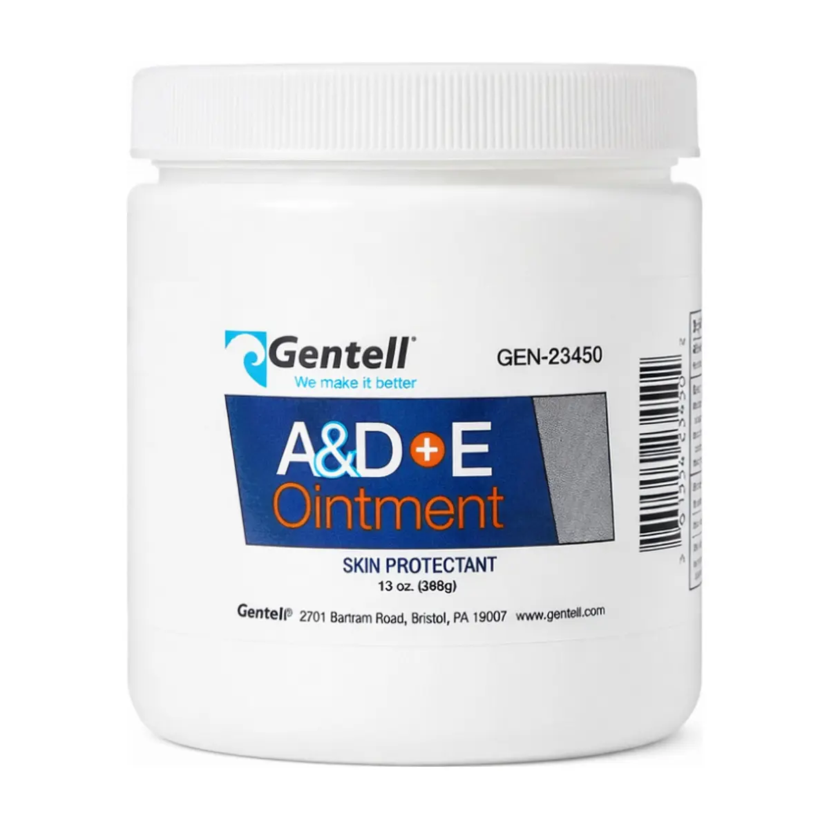 Ungüento de vitaminas A & D + E Gentell (369 g / 13 oz)