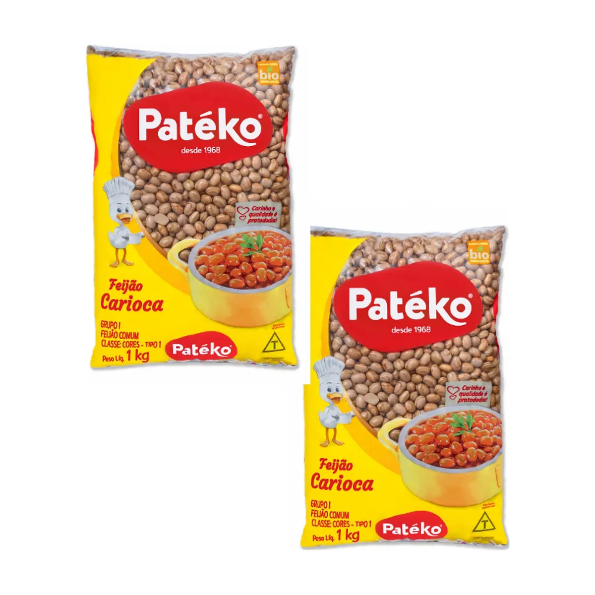 Frijoles pintos Patéko (2 x 1 kg / 2.2 lb)