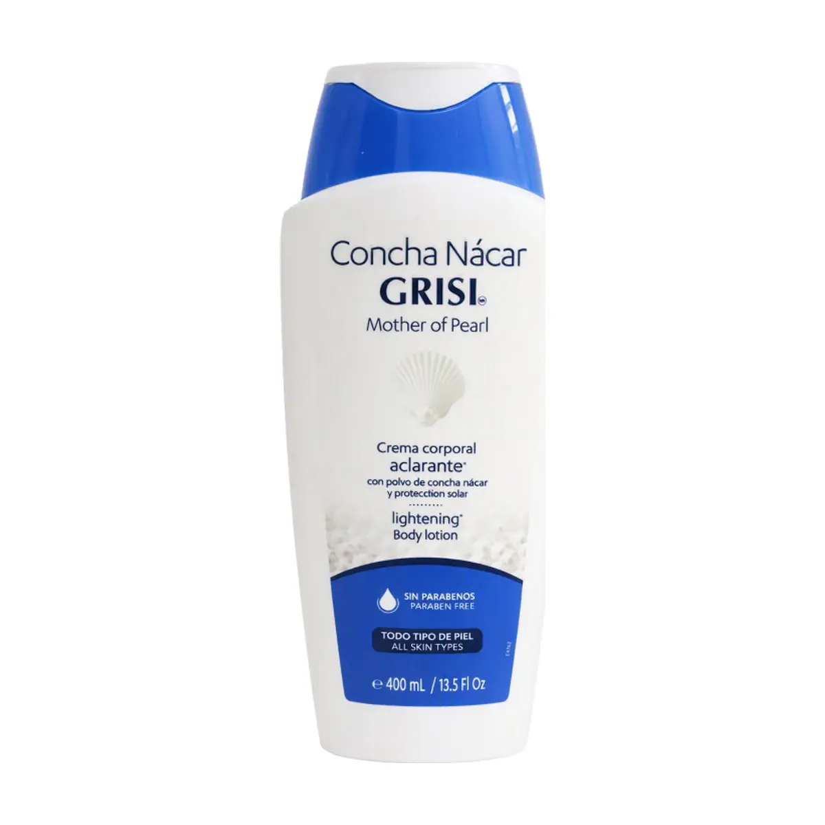 Crema corporal aclarante Concha Nácar Grisi (400 ml)