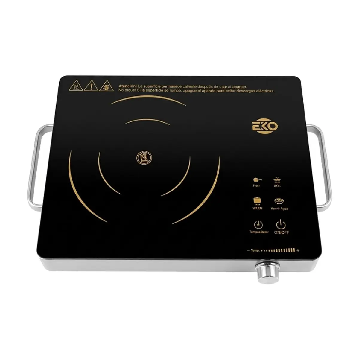 Cocina infrarroja compatible con todo tipo de utensilios 1500 W EKO EK02202
