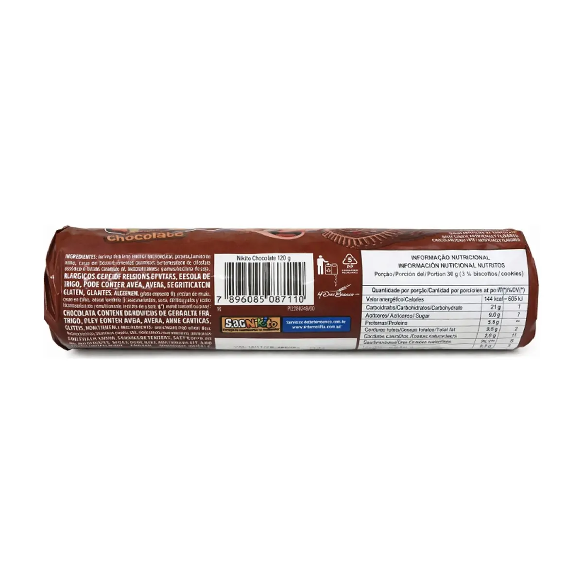 Galletas dulces con crema sabor chocolate Nikito (120 g / 4.23 oz) - Thumbnail 2