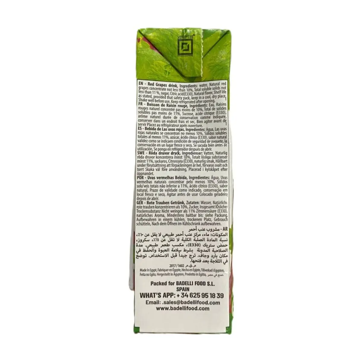 Jugo de uva Badelli (200 ml / 6.76 oz fl) - Miniatura 2