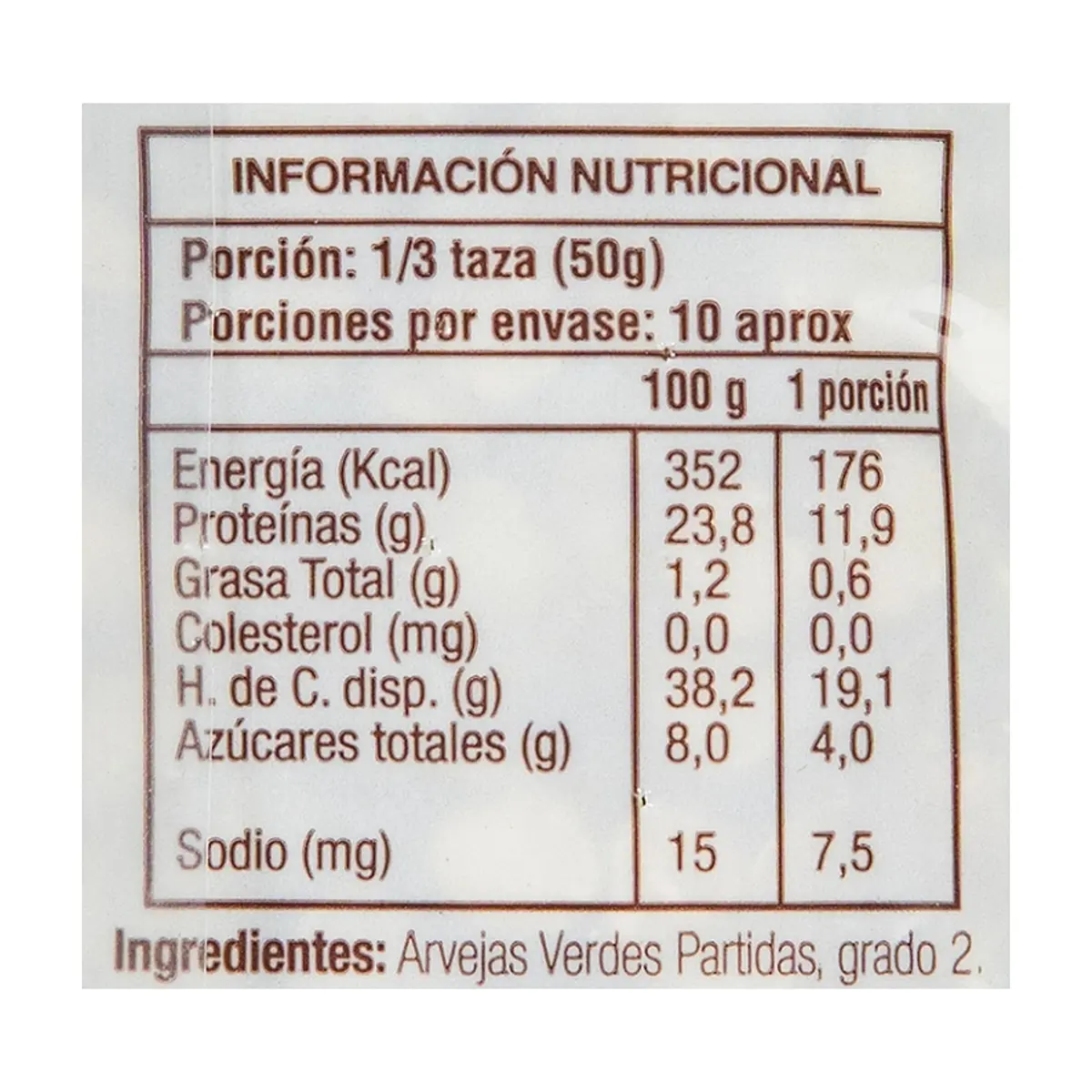 Arvejas verdes partidas - chícharos - Los Granos (500 g / 1.1 lb) - Thumbnail 5
