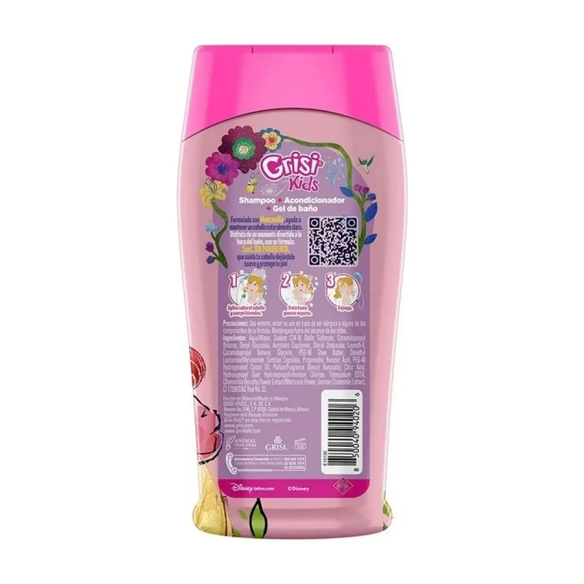 Champú infantil 3 en 1 Princesa Disney Grisi Kids (300 ml) - Thumbnail 2