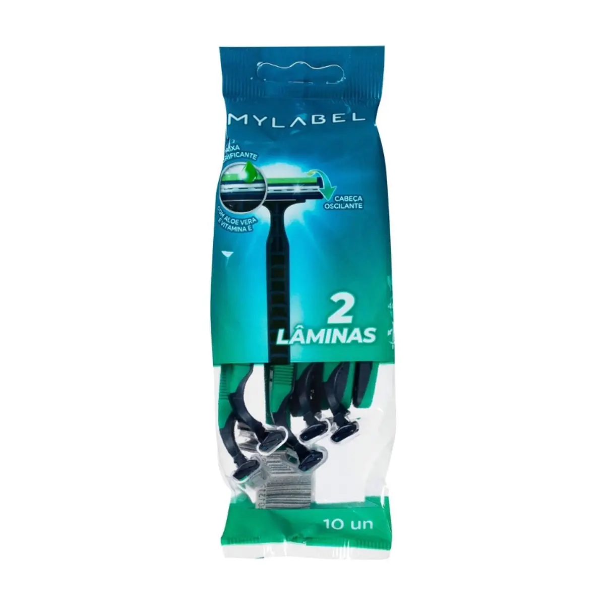 Cuchillas desechables de doble hoja MYLABEL (10 U)