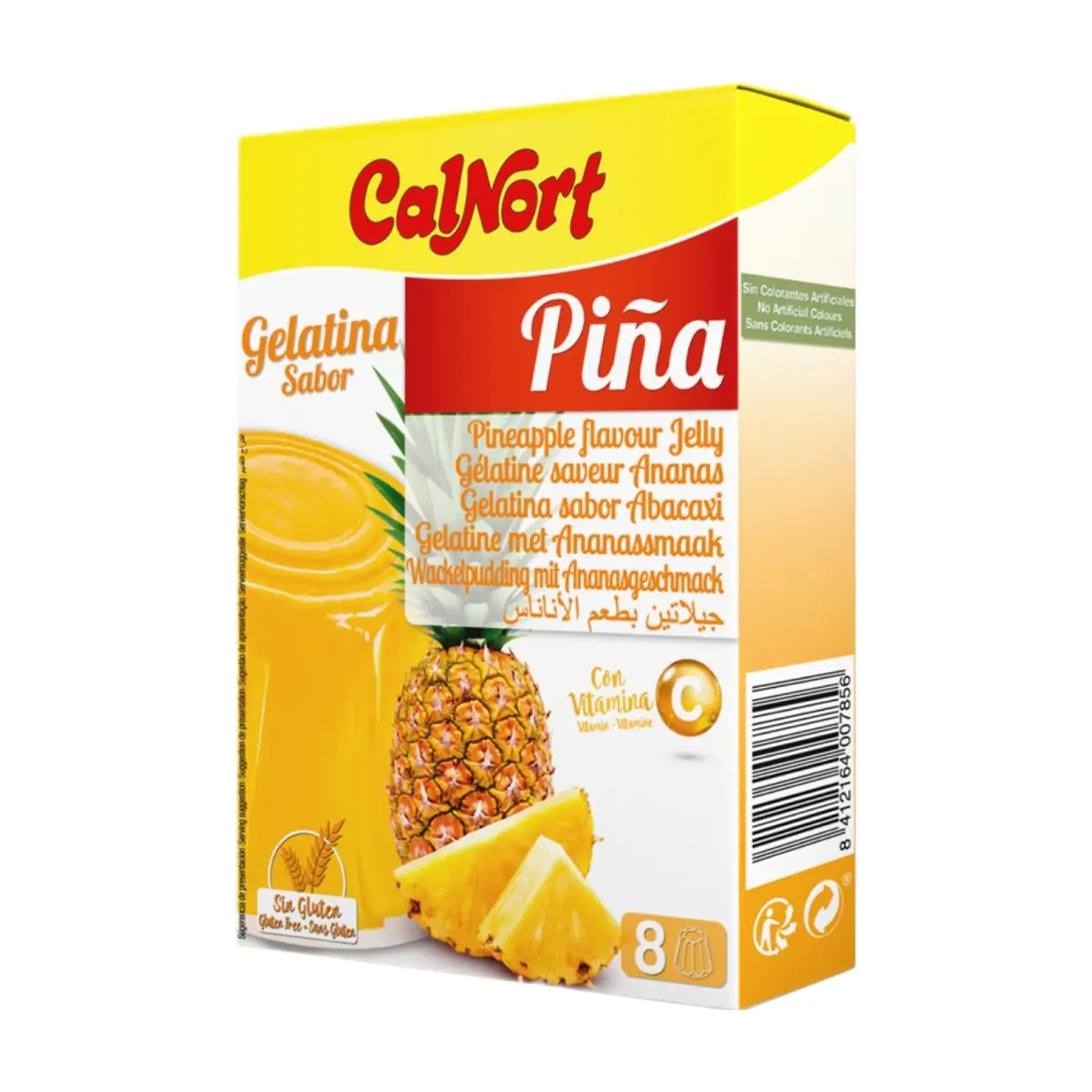 Gelatina sabor piña Calnort (170 g / 6 oz)