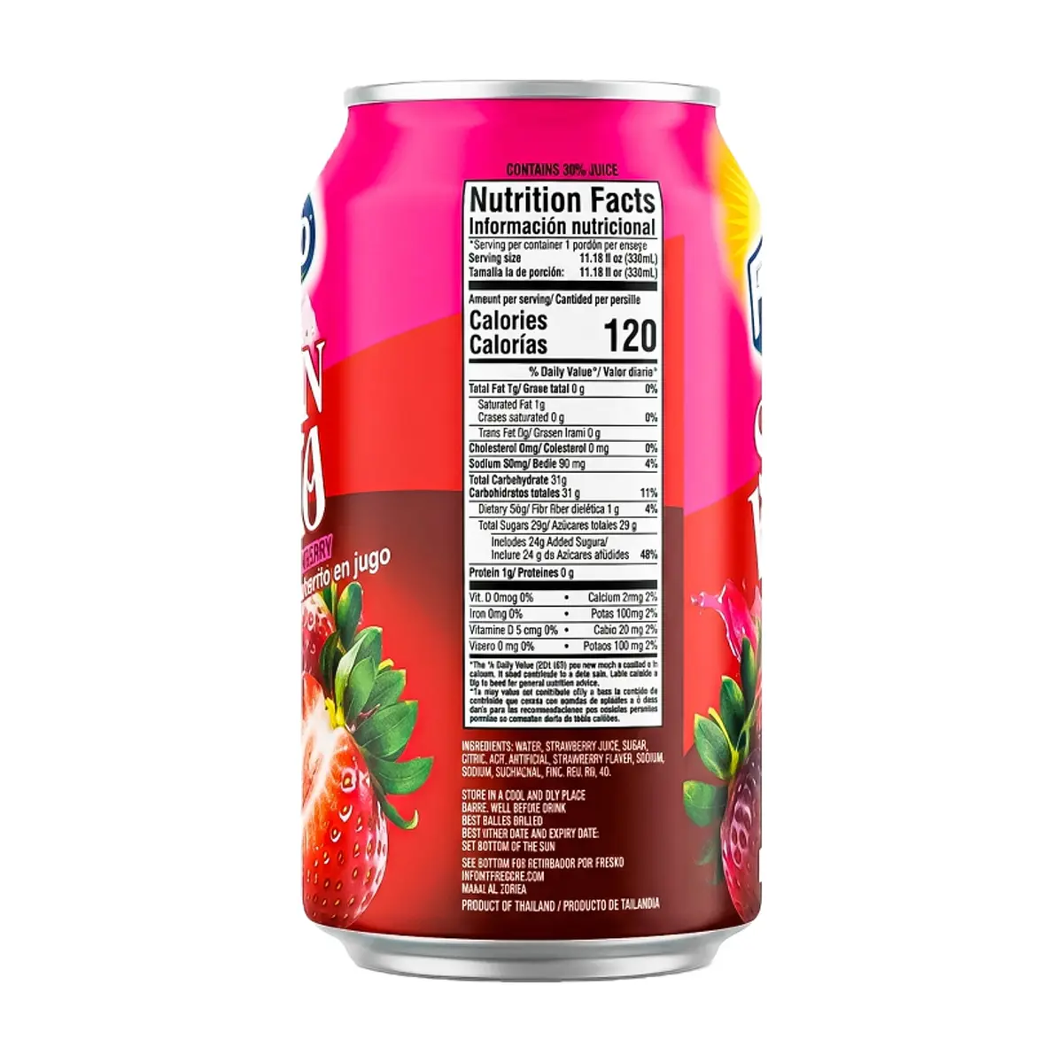 Jugo de fresa Fresko (330 ml / 11.16 oz) - Miniatura 3