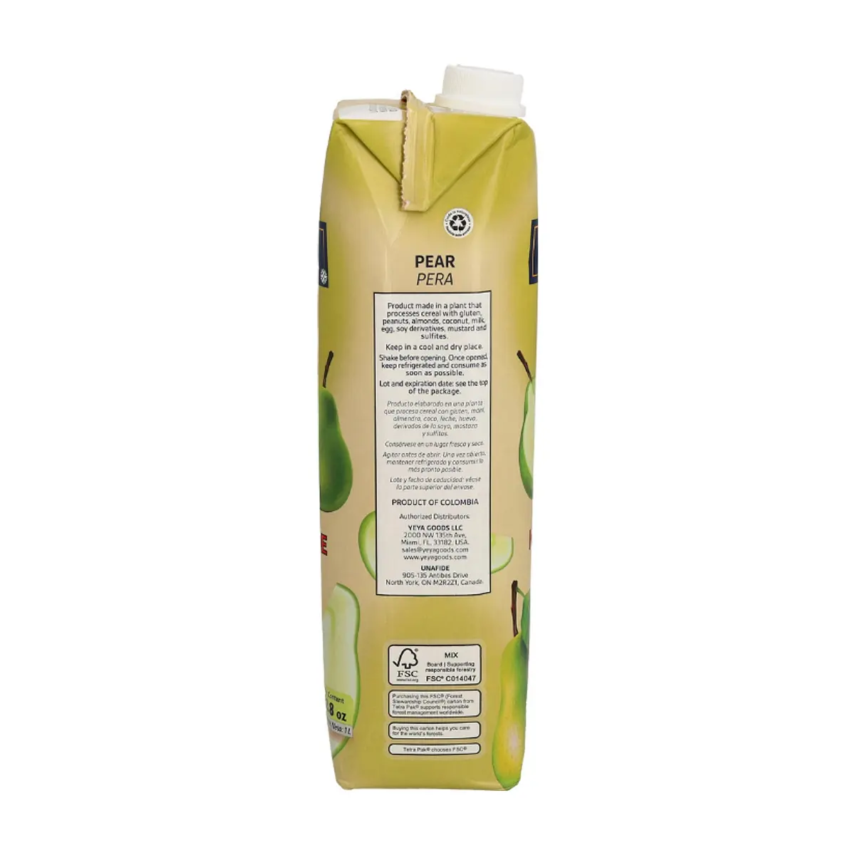 Néctar de pera YEYA (12 x 1 L / 33.8 fl oz) - Thumbnail 2
