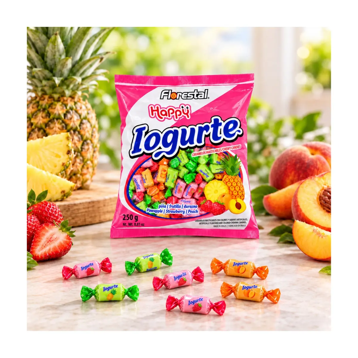 Paquete de caramelos masticables aromatizados Florestal (250 g / 8.81 oz) - Thumbnail 4