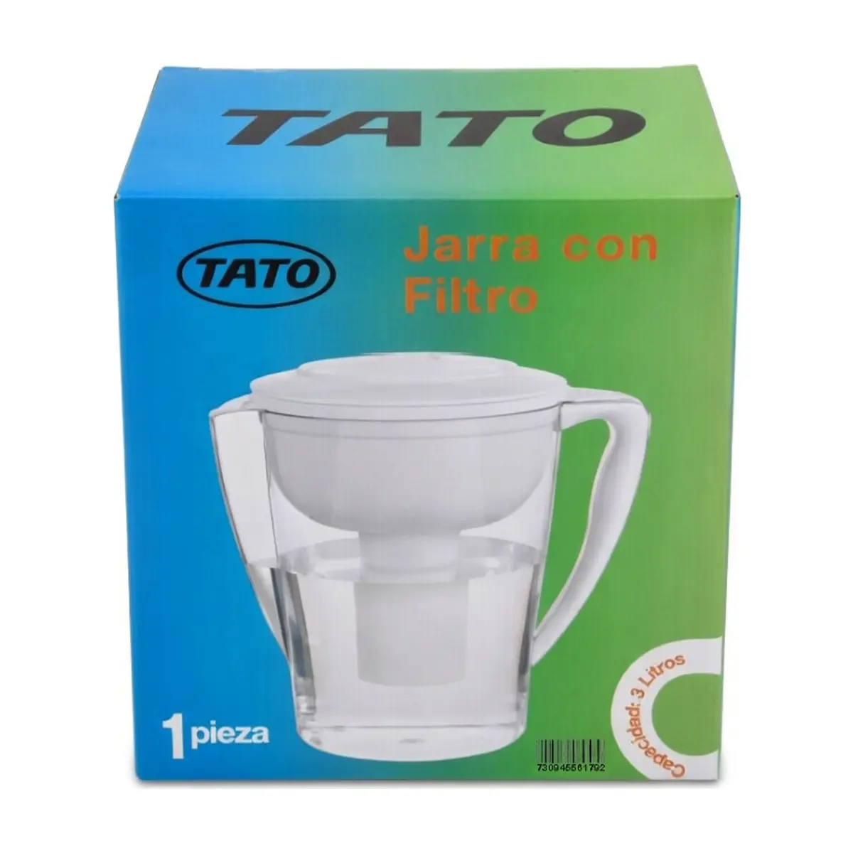 Jarra con filtro transparente de 3 L TATO TC-CPF5 - Thumbnail 3