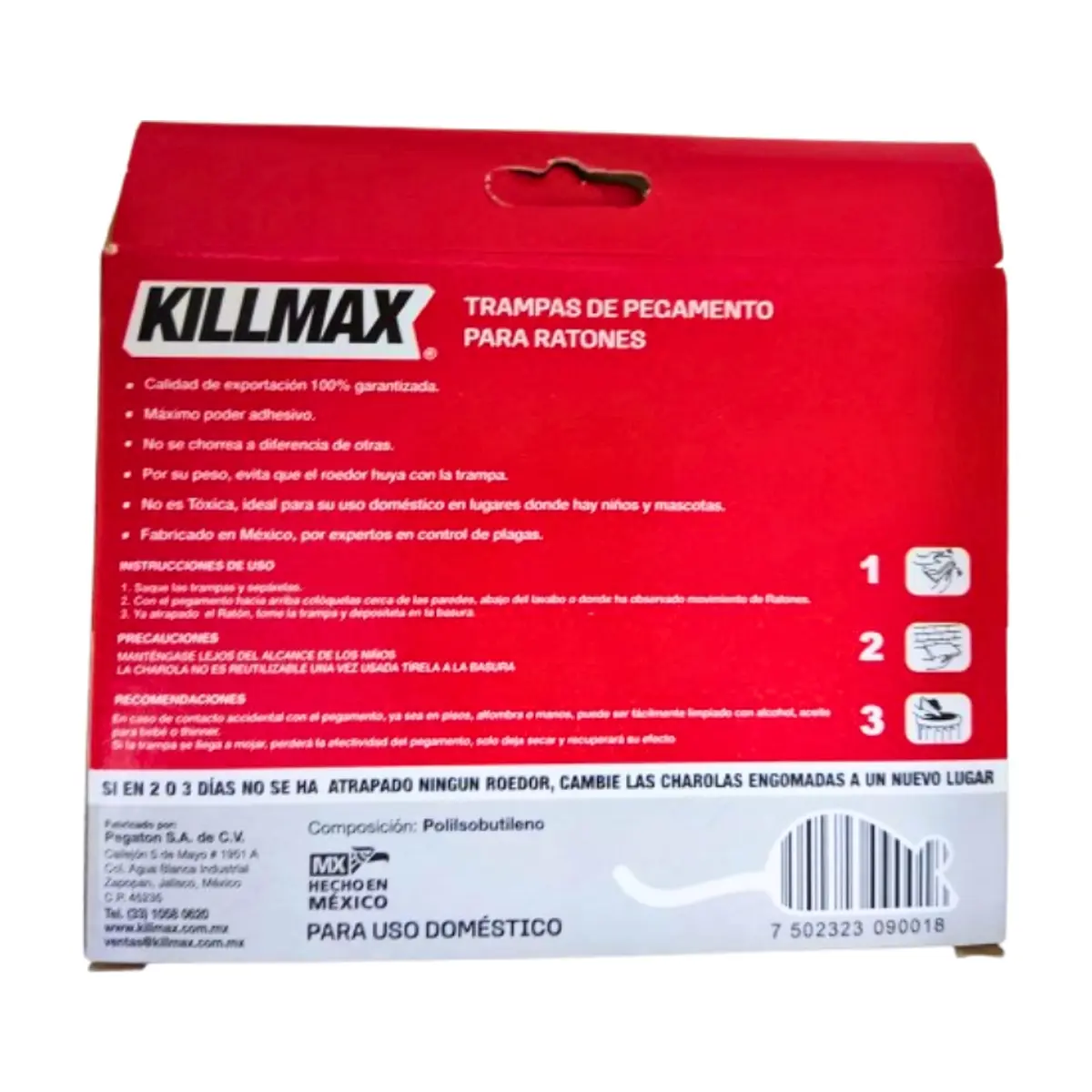 Trampa mediana de pegamento para ratones Killmax (2 U) - Thumbnail 2