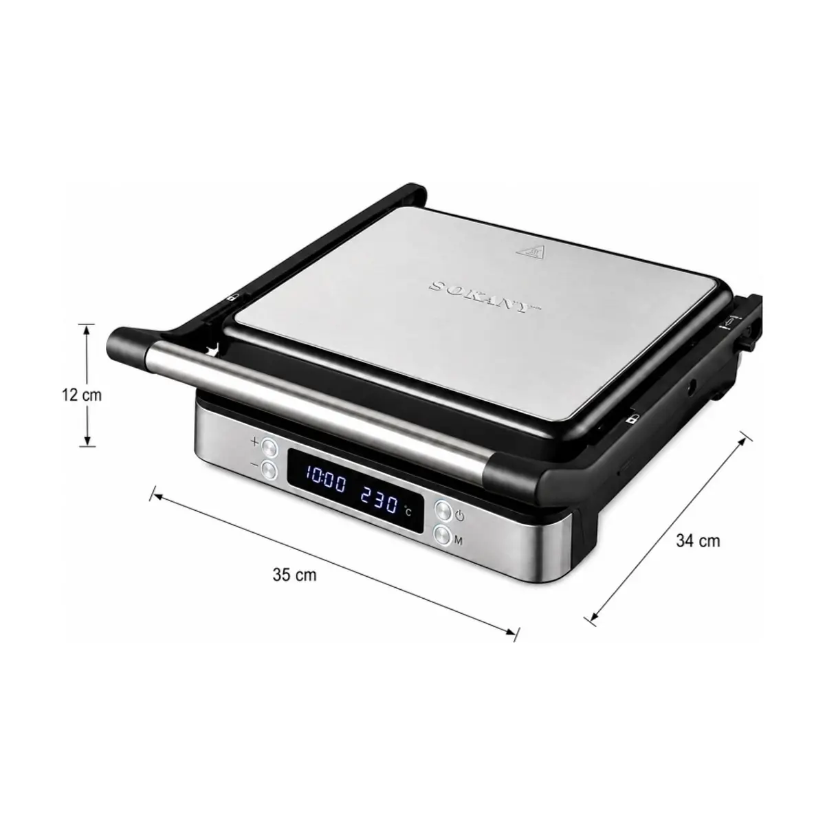 Parrilla sanwichera digital Sokany SK-08116 - Thumbnail 6