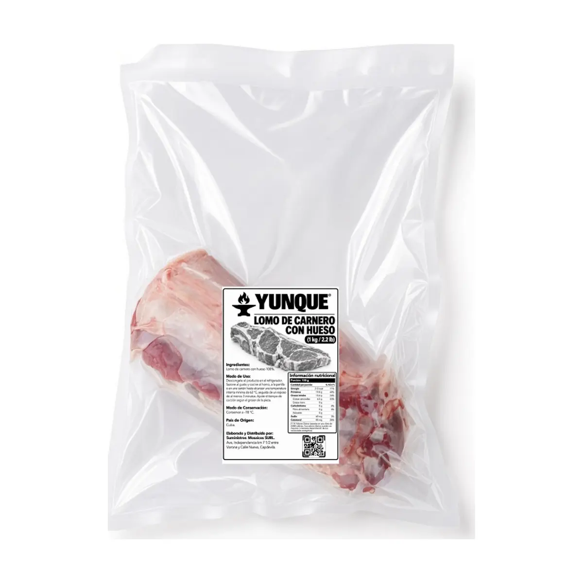 Lomo de carnero con hueso Yunque (1 kg / 2.2 lb) - Miniatura 1