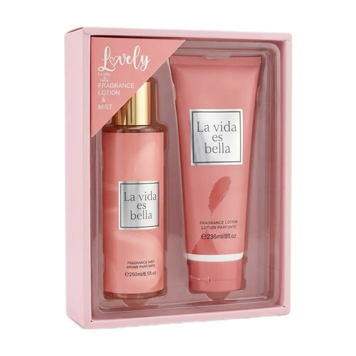 Kit de colonia y crema La Vida es Bella