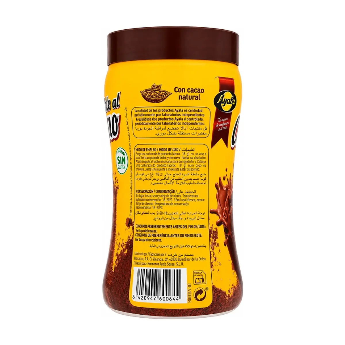 Cacao soluble en polvo Ayala (500 g / 1.1 lb) - Thumbnail 2
