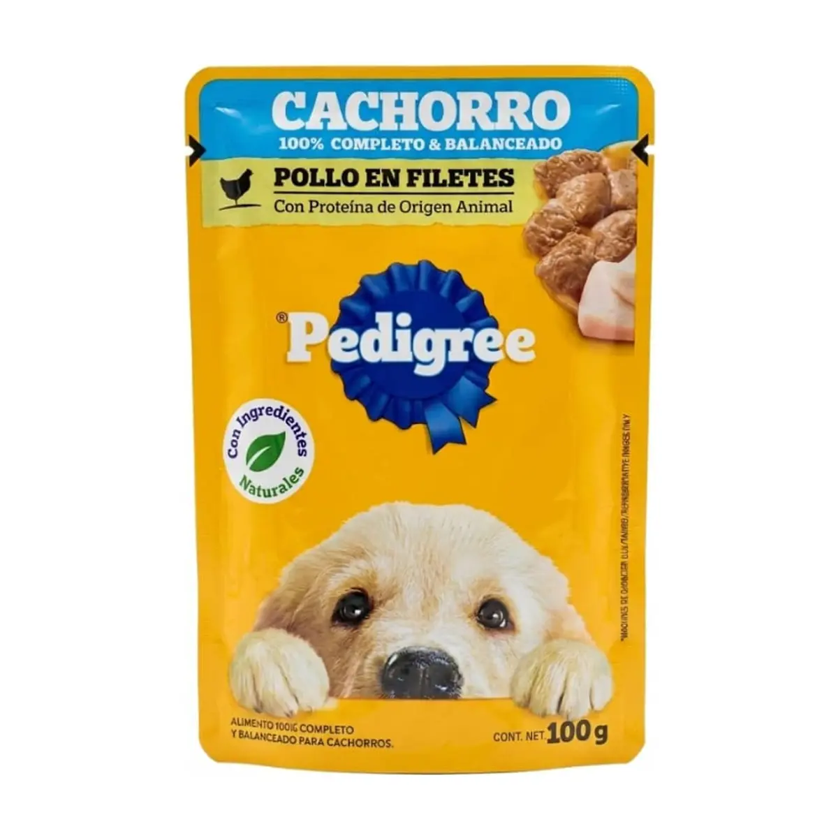Comida para perros cachorros sabor pollo en filete Pedigree (100 g / 3.5 oz) - Thumbnail 3
