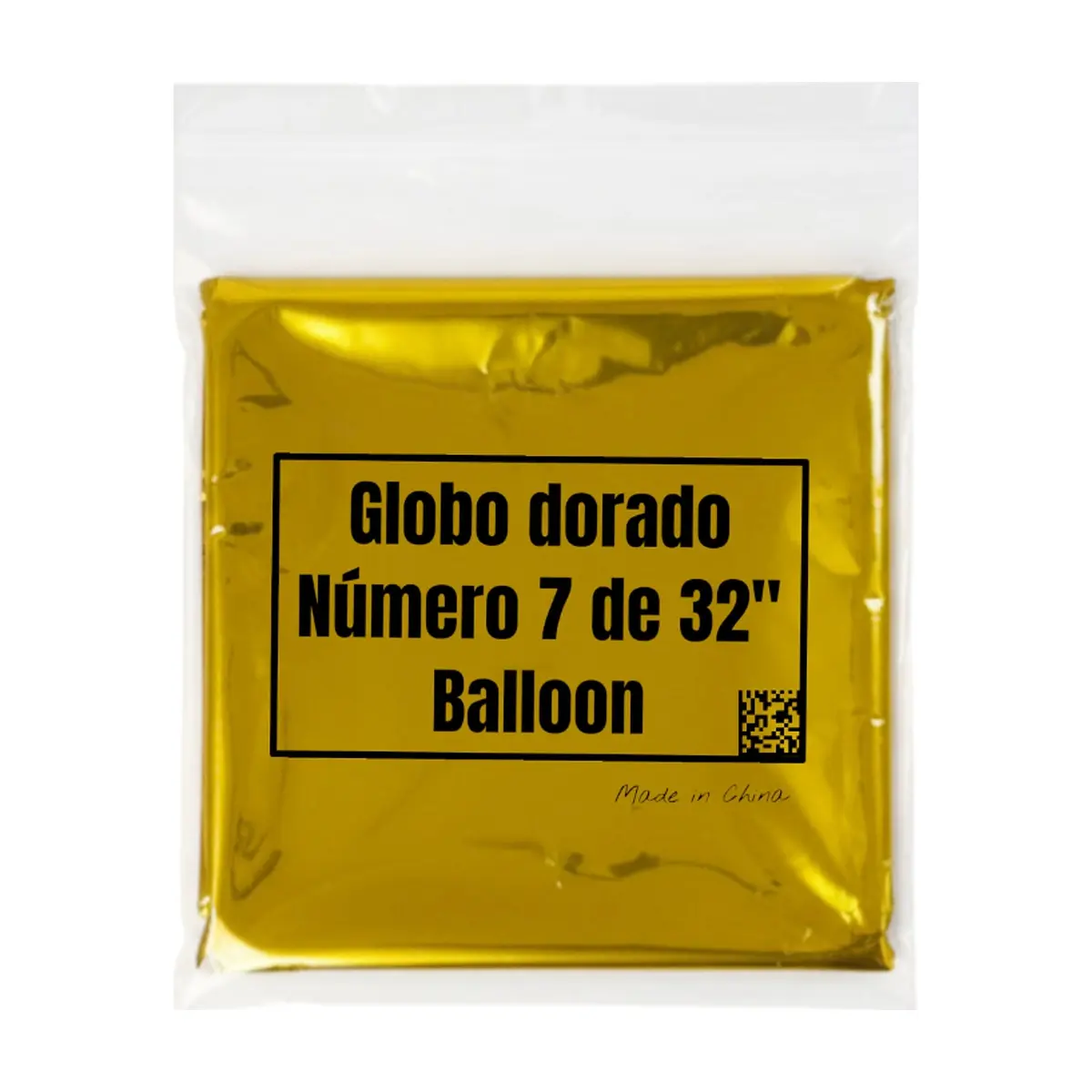 Globo dorado Número 7 - 32 pulgadas Balloon - Thumbnail 2