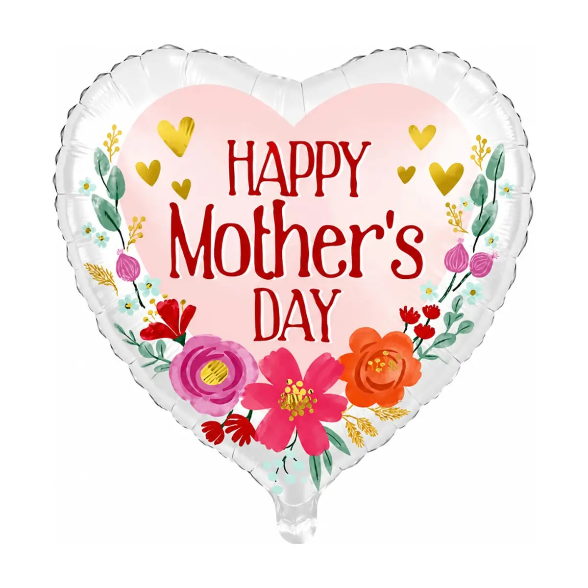 Globo en forma de corazón con cartel de Happy mother´s day Balloon (17 pulgadas)