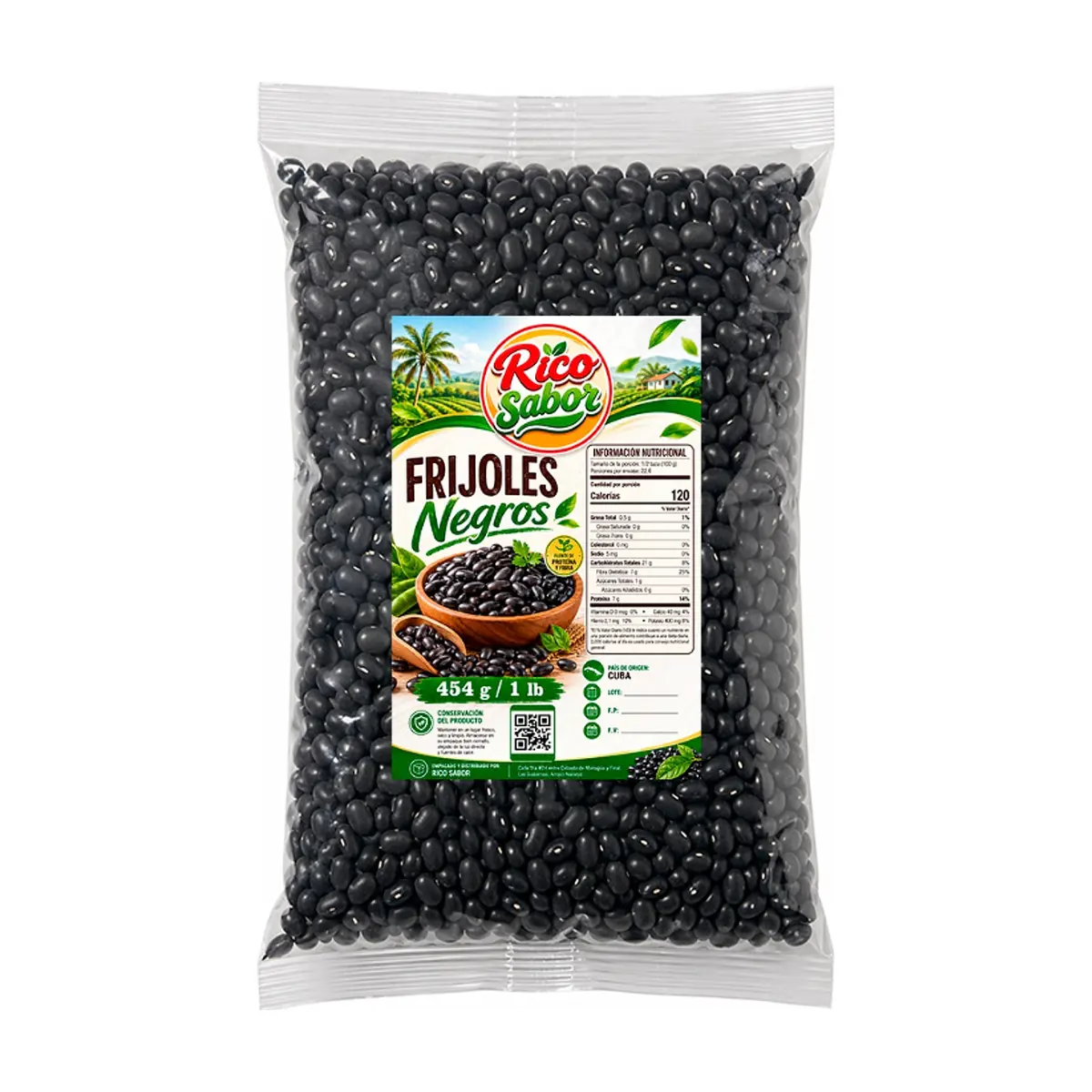Frijoles negros Rico Sabor (454 g / 1 lb)