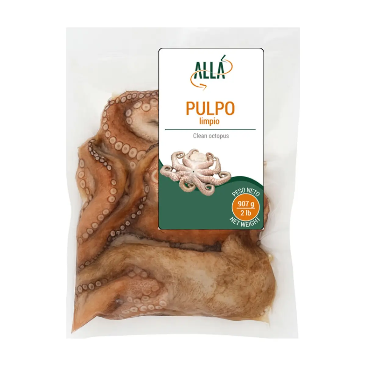 Pulpo limpio ALLÁ (907 g / 2 lb) - Thumbnail 3