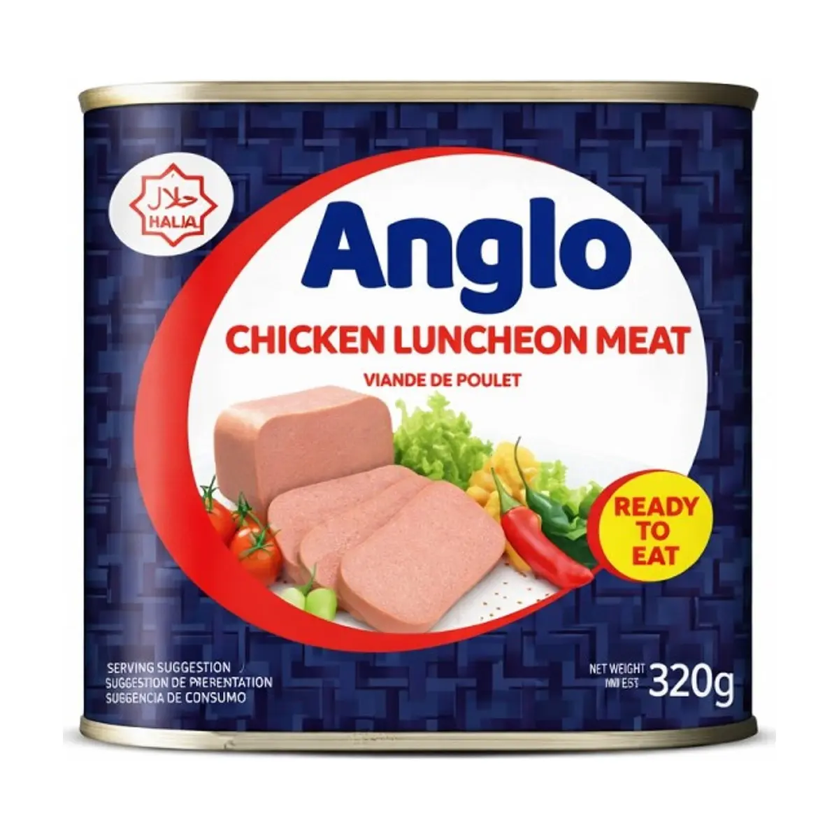 Carne Cocida Enlatada Chicken Luncheon Meat (320g) ANGLO
