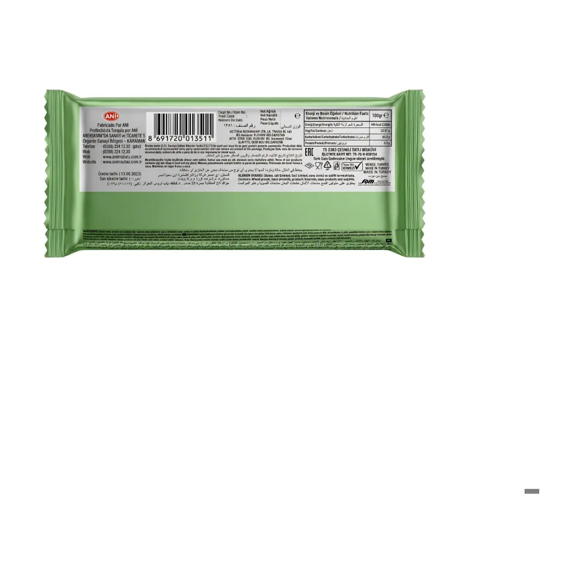 Galletas de vainilla con crema de cacao y avellanas Bon Visage Ani (40 g / 1.41 oz) - Miniatura 2