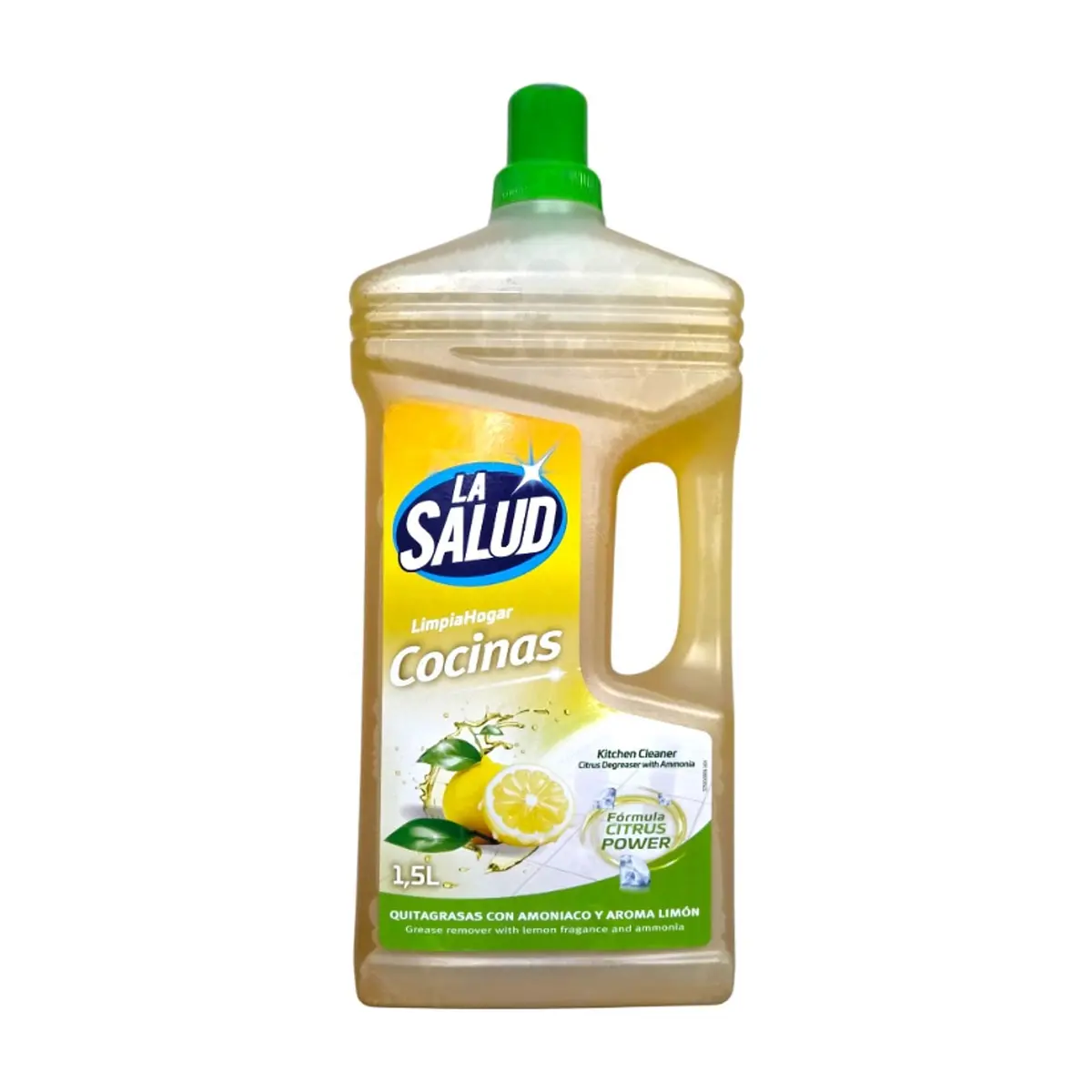 Desengrasante cítrico cocinas con amoníaco y aroma a limón La Salud (1.5 L / 50.7 fl.oz.)
