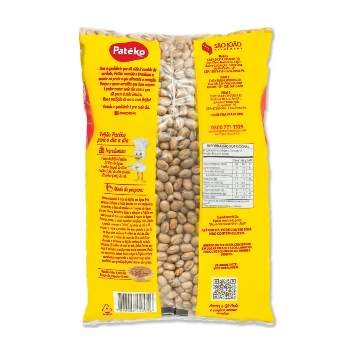 Frijoles pintos Patéko (10 x 1 kg / 2.2 lb) - Thumbnail 2
