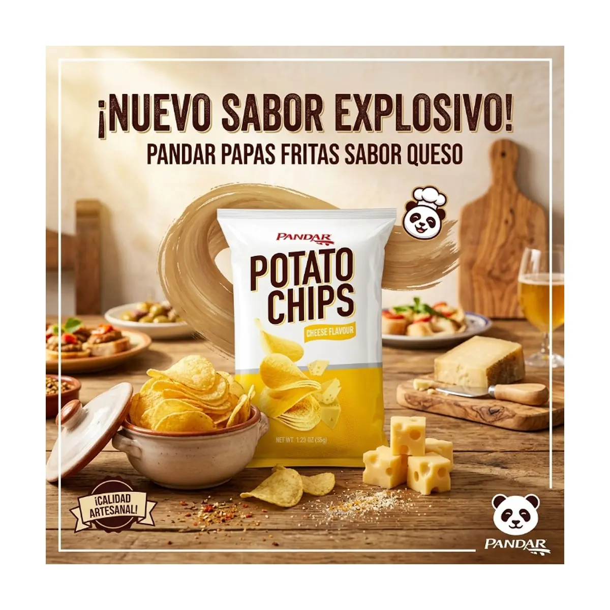 Papas fritas sabor queso Panpan (35 g / 1.23 oz) - Thumbnail 5