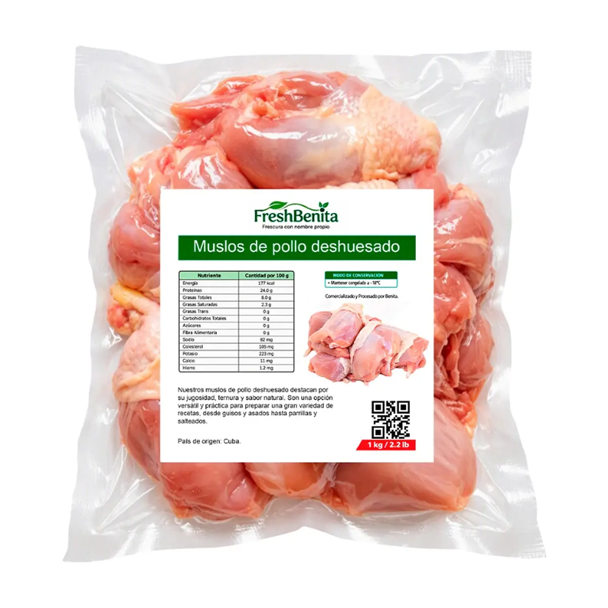 Muslos de pollo deshuesados FreshBenita (1 kg / 2.2 lb) - Miniatura 4