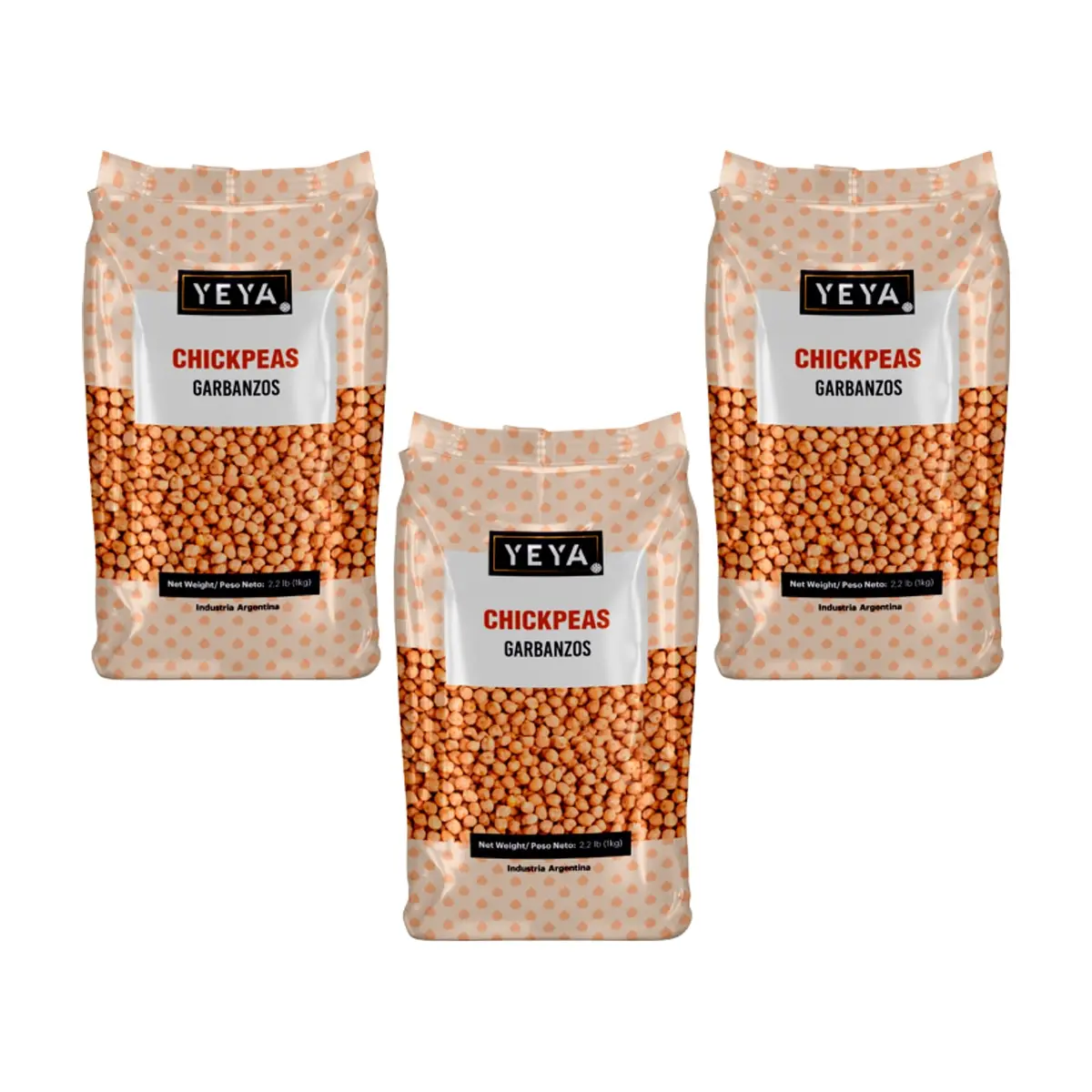 Garbanzos YEYA (3 x 1 kg / 2.2 lb)