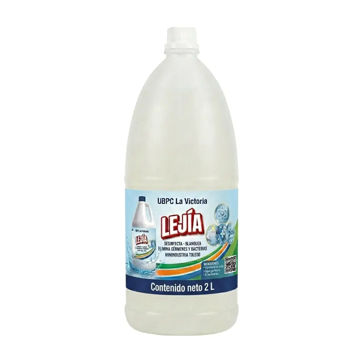 Lejía de cloro concentrada La Victoria (2 L)
