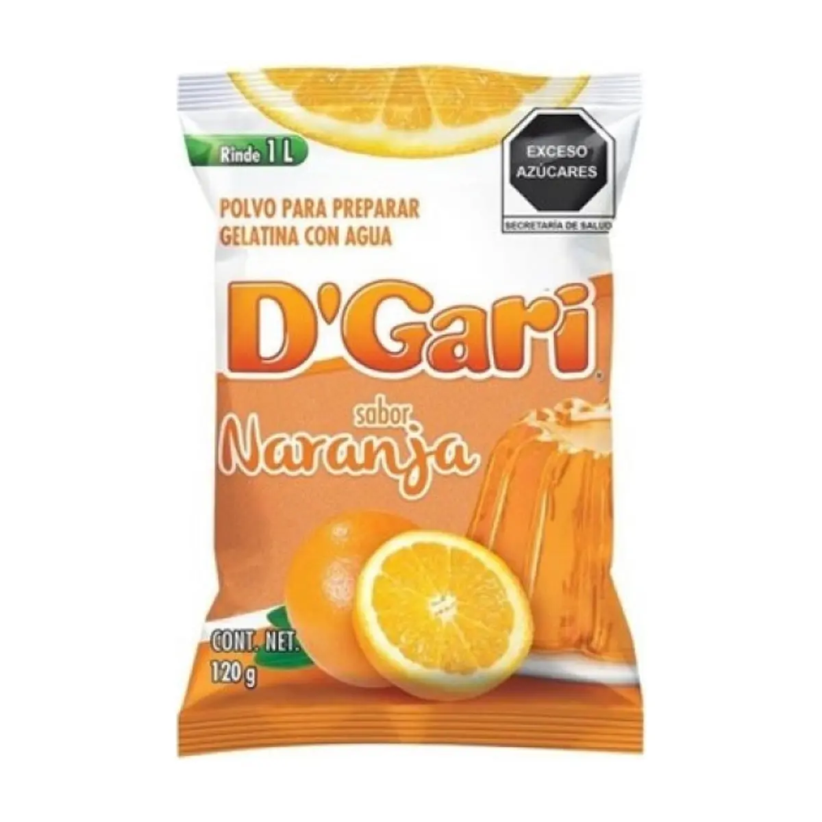 Gelatina sabor naranja D'Gari (120 g / 4.2 oz) - Thumbnail 2
