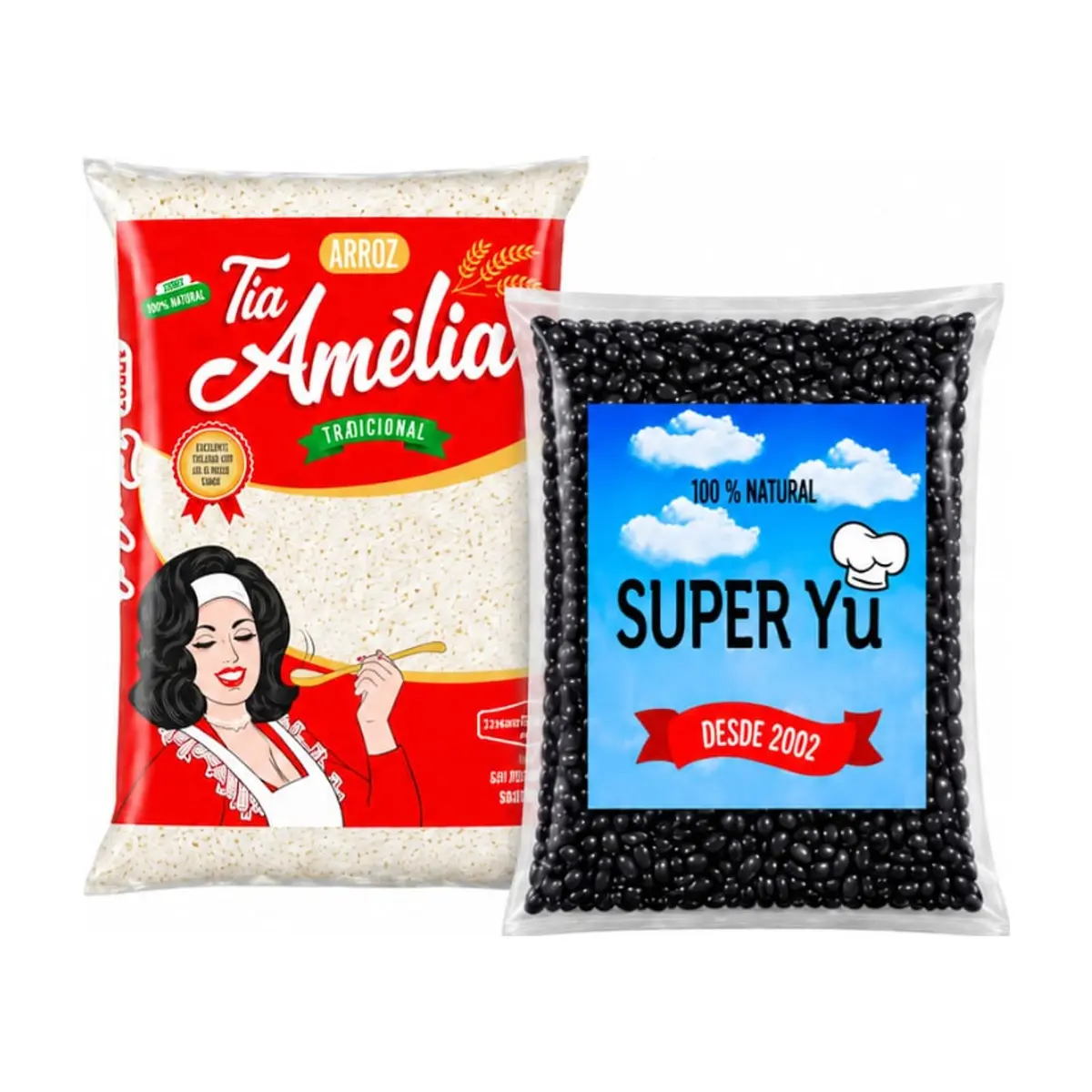 Combo arroz Tia Amelia y frijol negro Super Yu - Miniatura 1