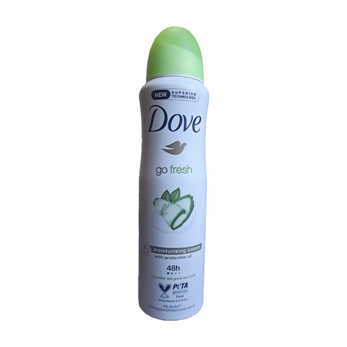 Desodorante en spray con aroma a pepino y te verde go fresh Dove (150 ml)