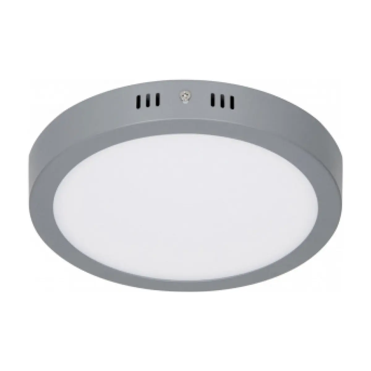 Luminario redondo gris LED 18 W Volteck PLA-216L