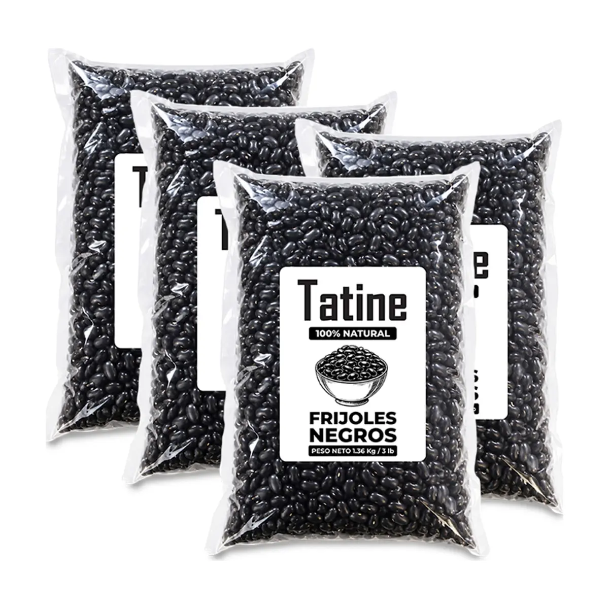 Frijoles negros Tatine (4 x 1.36 kg / 3 lb)