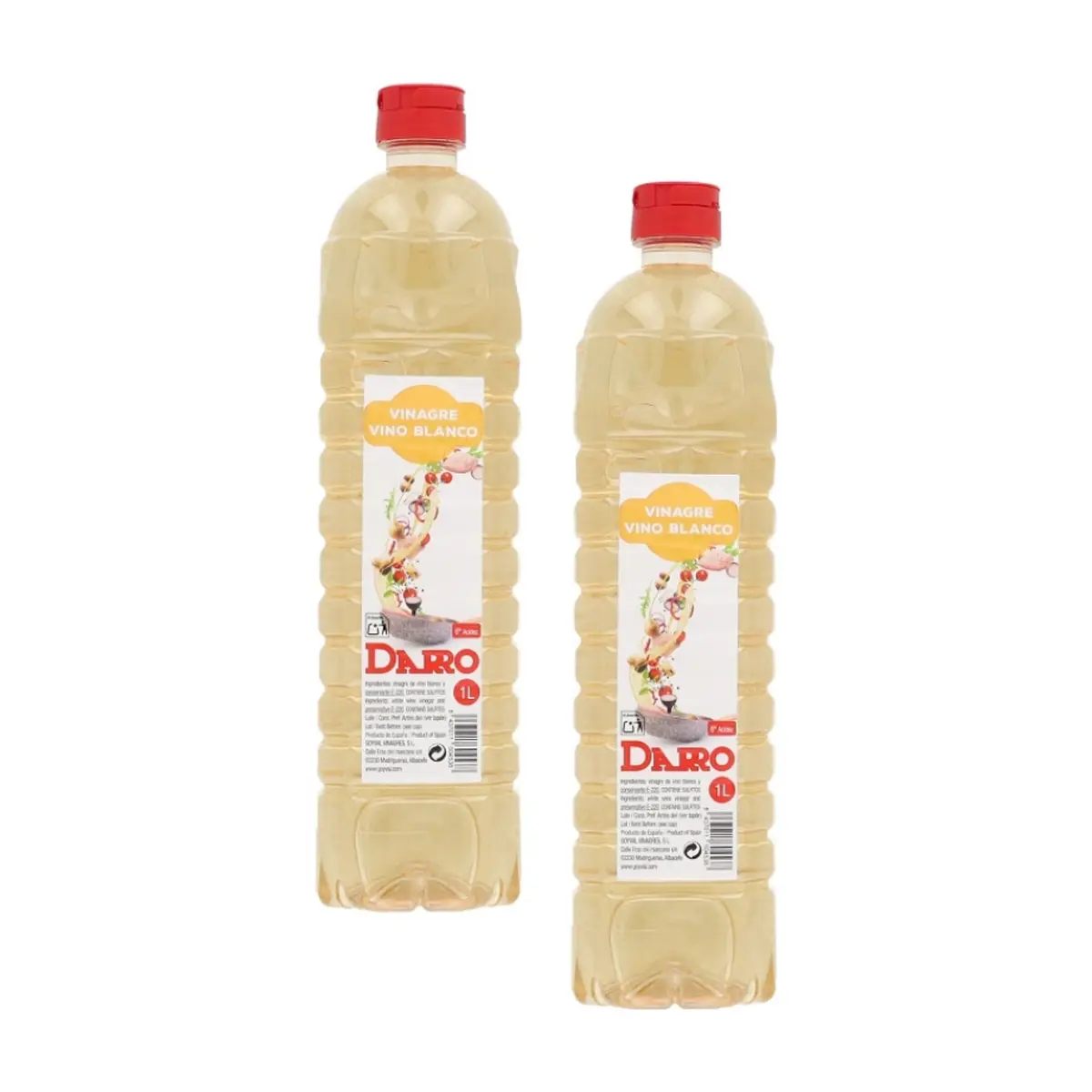 Vinagre de vino blanco Darro (2 x 1 L) - Miniatura 1