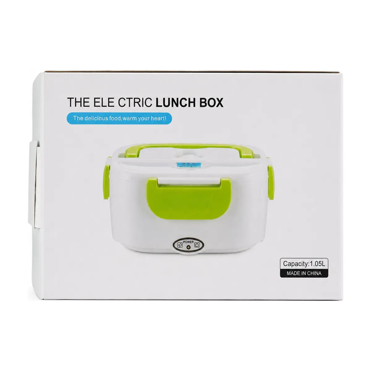 Lonchera eléctrica portátil con recipiente verde 1.05 L MRC JC264-1