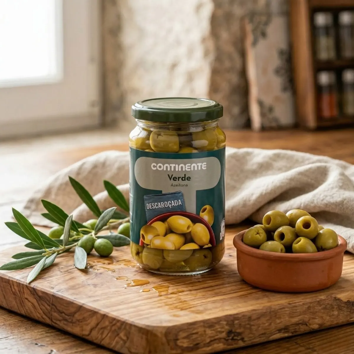 Aceitunas verdes sin hueso Continente (345 g / 12.17 oz) - Thumbnail 4