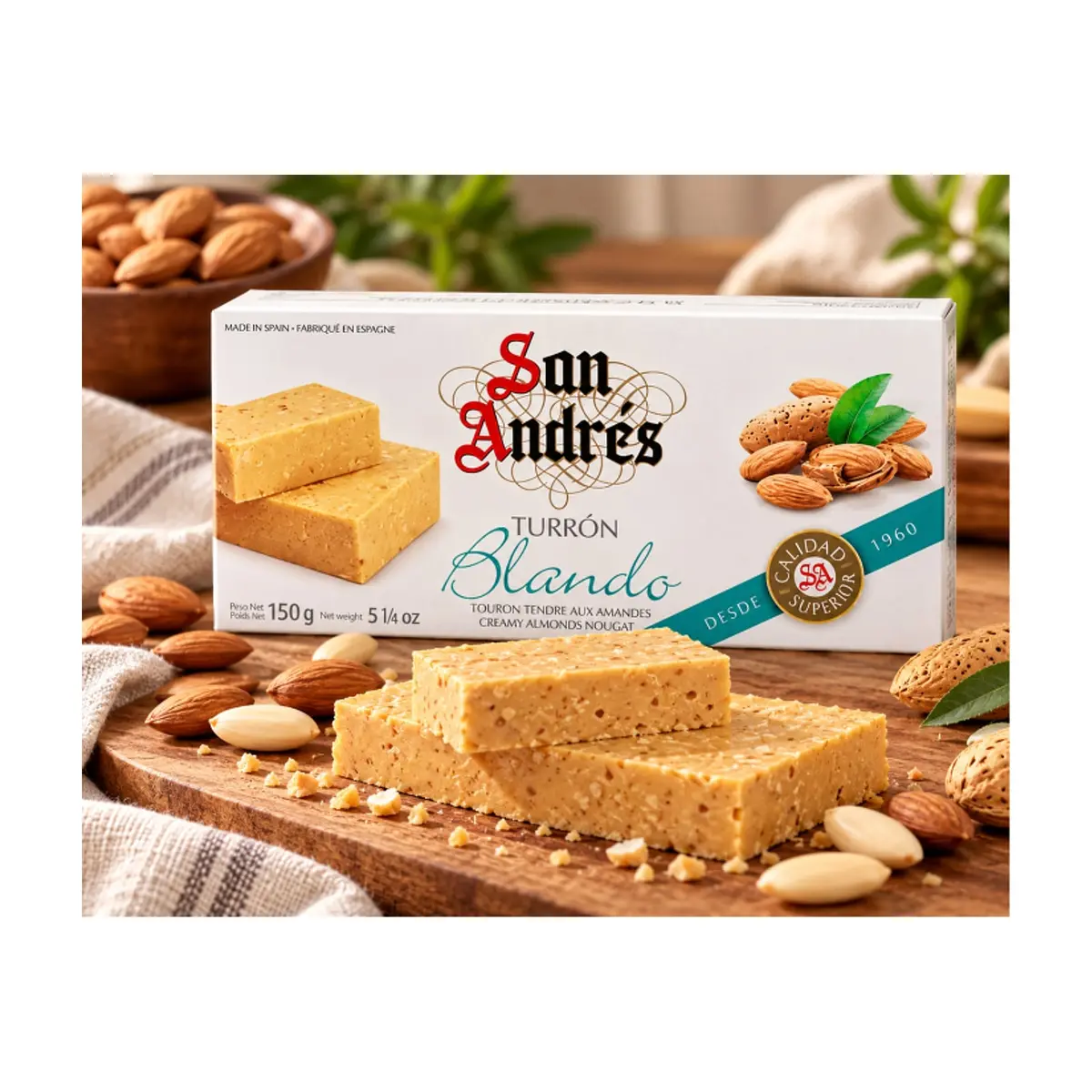 Turrón blando de almendras San Andrés (150 g / 5.29 oz) - Thumbnail 5